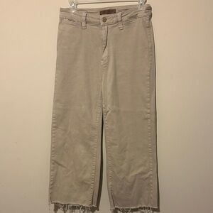 Judy Blue beige Wide Leg cropped Jeans size 27/5